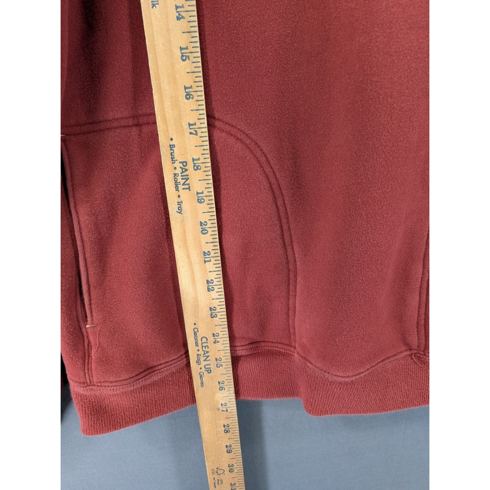 Columbia Sportswear Hoodie Mens Large Red Fleece Pullover Logo Vintage Style - Picture 3 of 7